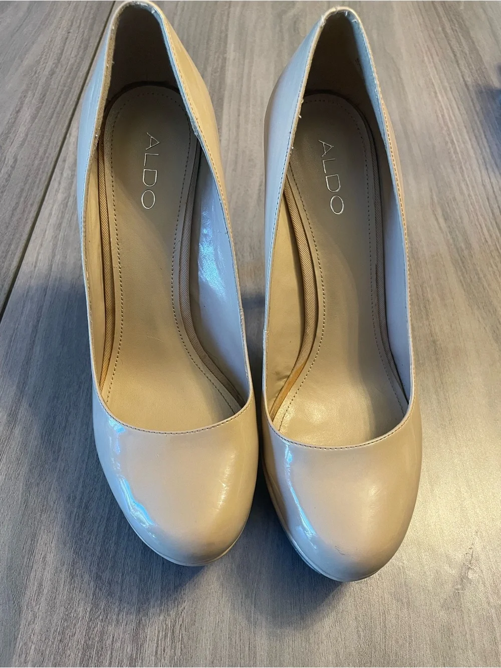 ALDO Nude Platform Heels Size 40 / US 9